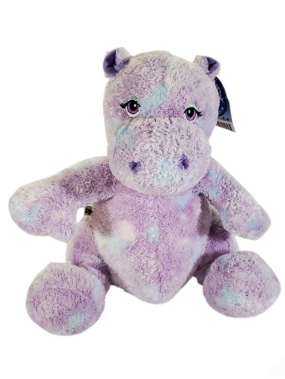 Build A Bear Purple Tie Dye Happy Hip Hippo Plush 2006 Retired BABW